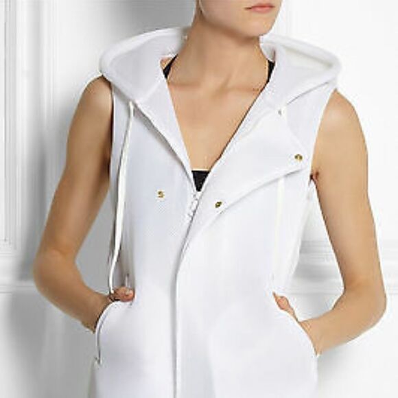 Lucas Hugh London Womens Hooded Jacket Mesh Vest - Picture 1 of 8